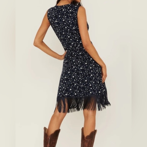 Idyllwind Navy Star Mini Dress - Picture 3 of 9